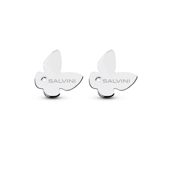 Orecchini in oro bianco 9 kt con diamanti