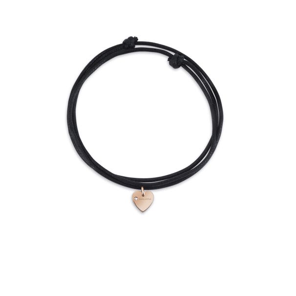 Charm in oro rosa 9 kt con diamante