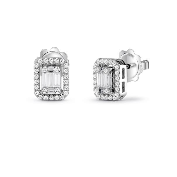 Orecchini in oro bianco con diamanti
