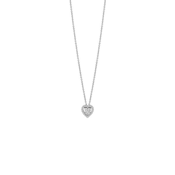 Collana in oro bianco con diamanti