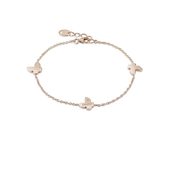 Bracciale in oro rosa 9 kt con diamante