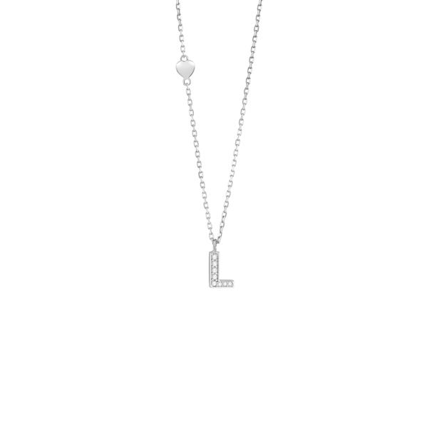 Collana in oro bianco con diamanti