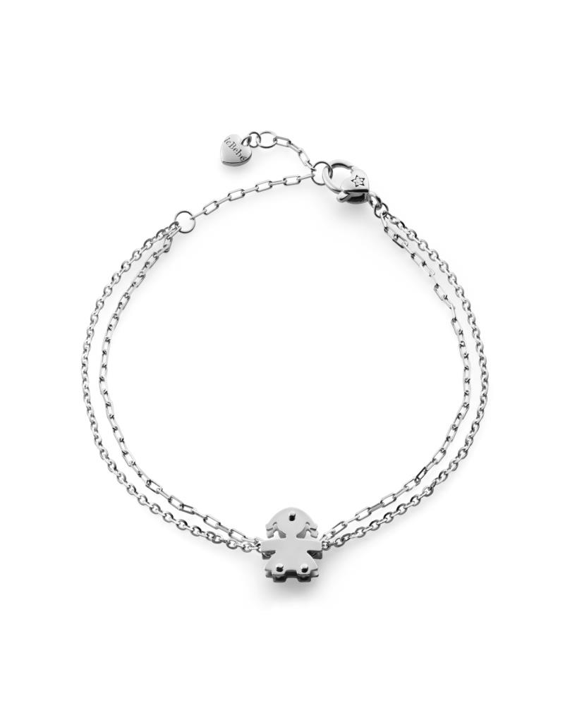 Bracciale leBebe LBB524 Classici bimba oro bianco diamante 0,005ct