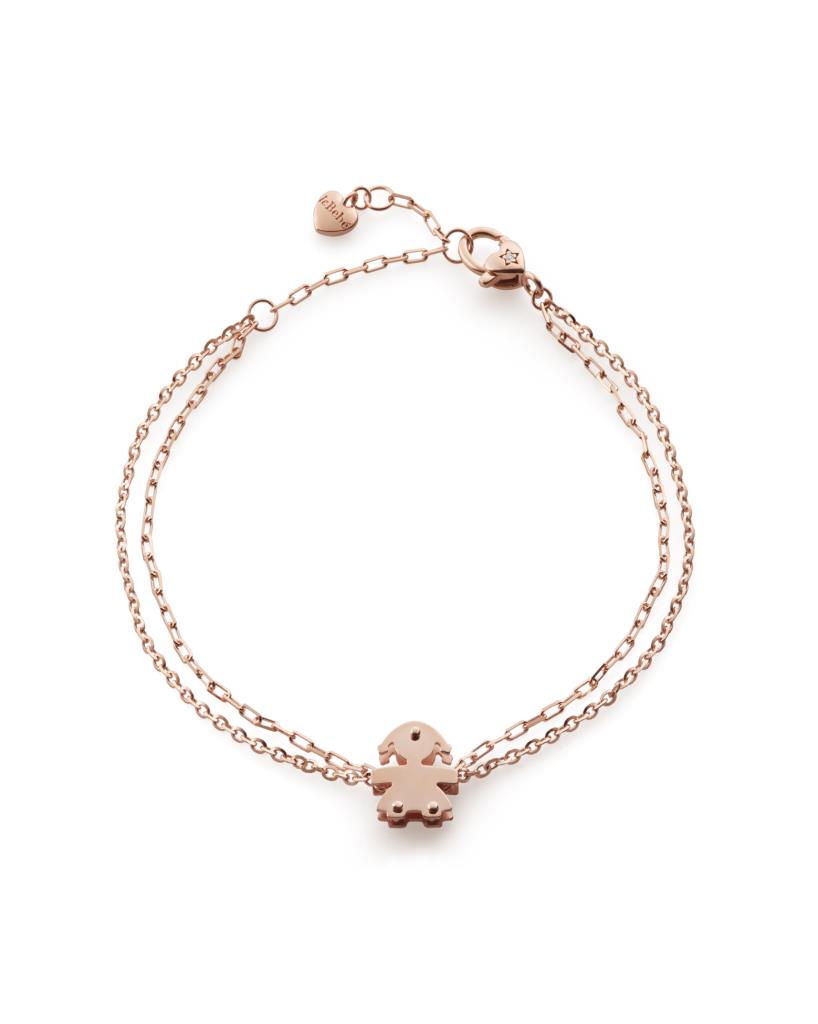 Bracciale leBebe LBB524 Classici bimba oro rosa diamante 0,005ct