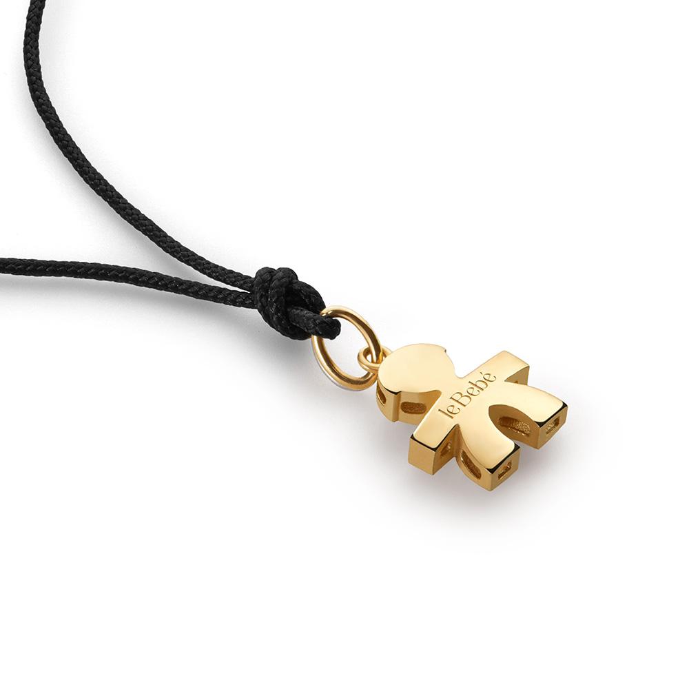 Ciondolo leBebe LBB912 sagoma bimbo oro giallo 18kt