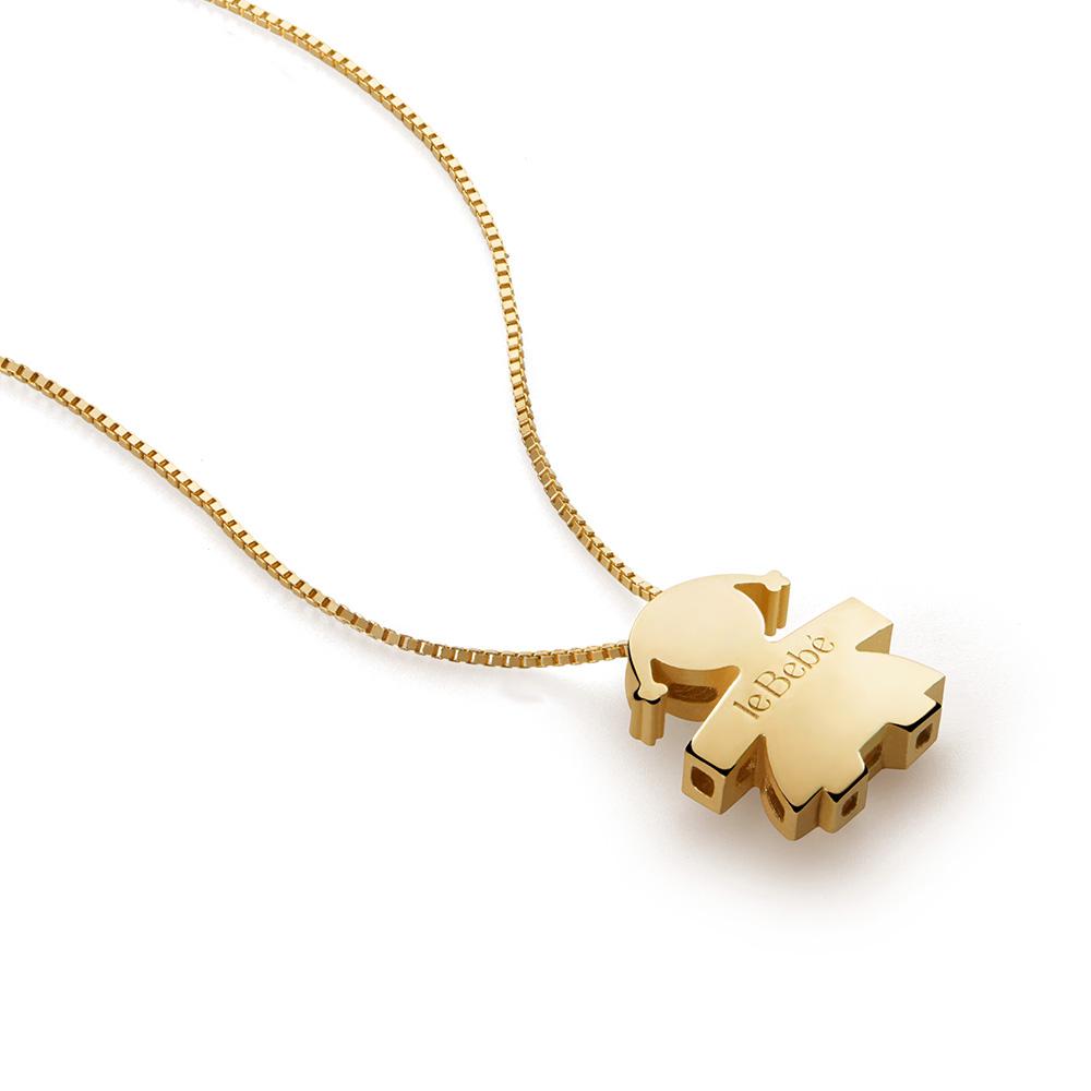Collana leBebe LBB919 sagoma bimba oro giallo 18kt