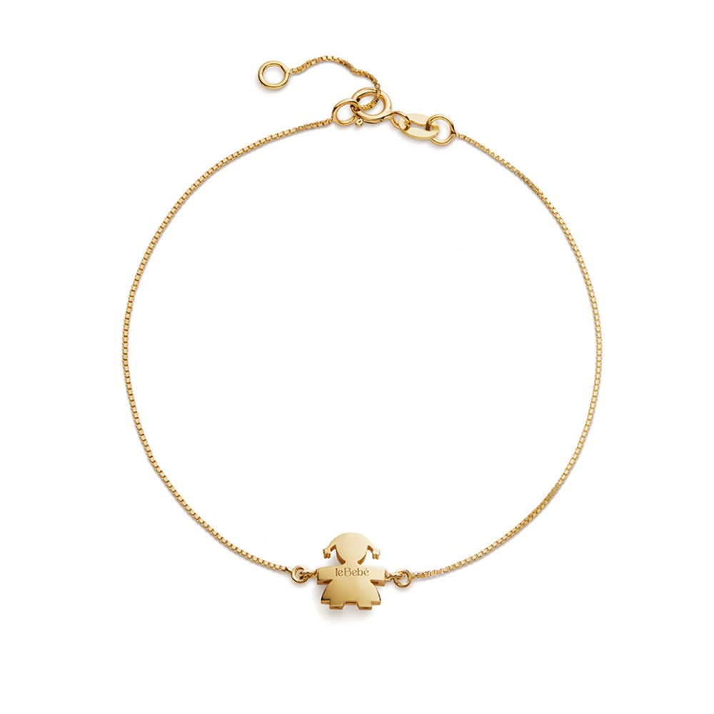 Bracciale leBebe LBB931 sagoma bimba oro giallo 18kt